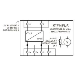 Siemens Stromversorgung LOGO!POWER 6EP3333-6SB00-0AY0, 24 V, 4 A, 96 W, 90x72... SIEMENS-6EP33336SB000AY0 4025515154860 (Abb. 1)