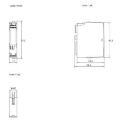 Siemens SIMATIC DP Elektronikmodul F-DQ 4x24VDC/2A für ET 200SP IP20 73x15x58... SIEMENS-6ES71366DB000CA0 4025515082750 (Abb. 1)