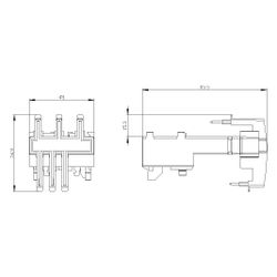 Siemens Verbindungsbaustein elektrisch und mechanisch für 3RV2011 und 3RT201 mit ... SIEMENS-3RA29112AA00 4011209740976 (Abb. 1)