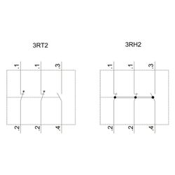 Siemens Hilfsschalterblock 3RH29111HA12 1 Schließer 2 Öffner Baugröße S00-S3 Schr... SIEMENS-3RH29111HA12 4011209829367 (Abb. 1)