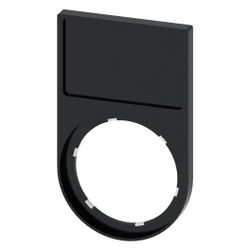 Siemens SIRIUS ACT Schildträger flach abgerundet schwarz für 17,5x27mm Schild... SIEMENS-3SU19000AH100AA0 4011209959941 (Abb. 1)