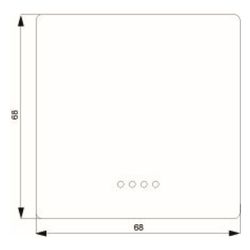 Siemens DELTA style Wippe mit Fenster Titanweiß 68x68mm 5TG7140... SIEMENS-5TG7140 4001869218984 (Abb. 1)