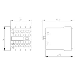 Siemens Hilfsschalterblock 3RH2911-2HA10 1 Schließer Federzuganschluss für S00/S0... SIEMENS-3RH29112HA10 4011209829527 (Abb. 1)