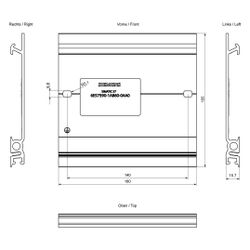 Siemens SIMATIC S7-1500 Profilschiene 160mm mit Erdungsschraube Aluminium 160... SIEMENS-6ES75901AB600AA0 4025515079385 (Abb. 1)