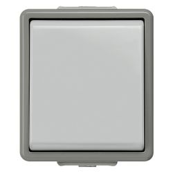 Siemens Wechselschalter DELTA plus IP44 Aufputz 10A 250V Kunststoff Grau 75x66x54mm 5T... SIEMENS-5TA4706 4001869002460 (Abb. 1)