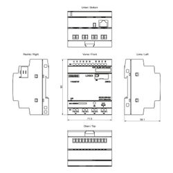 Siemens LOGO! 8.4 230RCEo Logikmodul 8DE/4DA Relaisausgang 10A Ethernet 90x71... SIEMENS-6ED10522FB080BA2 4034106034450 (Abb. 1)
