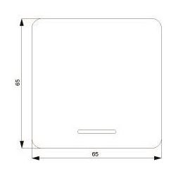 Siemens DELTA profil Wippe 65x65mm mit Kontrollfenster für Schalter und Taster Titanwe... SIEMENS-5TG7800 4001869048468 (Abb. 1)