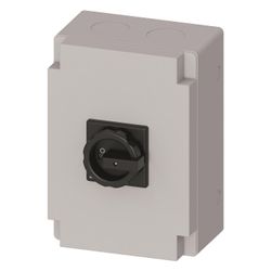 Siemens Hauptschalter 3-polig 100A 37kW IP65 mit Hilfskontakt 1S+1Ö kurzer Drehgr... SIEMENS-3LD27661GP51 4011209524385 (Abb. 1)