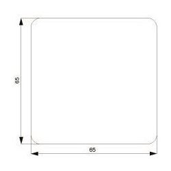Siemens DELTA profil Wippe 65x65mm Kunststoff glänzend Titanweiß 5TG7801... SIEMENS-5TG7801 4001869048475 (Abb. 1)