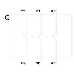 Siemens Lasttrennschalter 3VA1 250A 3-polig 690V IP40 158x105x70mm Schwarz 3V... SIEMENS-3VA12251AA320AA0 4042948800386 (Abb. 1)