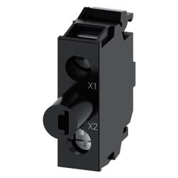 Siemens LED-Modul 24V AC/DC mit integrierter LED weiß Schraubanschluss Frontb... SIEMENS-3SU14012BB601AA0 4011209943209 (Abb. 1)
