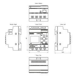 Siemens LOGO! 24 RCE Logikmodul mit Display 8 Digitaleingänge 4 Relaisausgäng... SIEMENS-6ED10521HB080BA2 4034106034443 (Abb. 1)