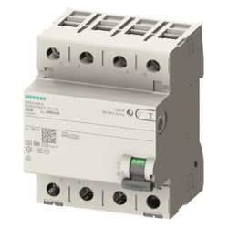 Siemens FI-Schutzschalter Typ B+ 63A 3+N-pol 30mA 400V 90x72x70mm 5SV33464KK14... SIEMENS-5SV33464KK14 4001869549163 (Abb. 1)