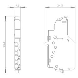 Siemens Hilfsschalter Wechslerkontakte Typ HQ 7mm 3VA99880AA12... SIEMENS-3VA99880AA12 4042949000037 (Abb. 1)