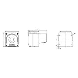 Siemens Gehäuse für Befehlsgeräte 1 Befehlsstelle NOT-HALT Kunststoff Gelb IP... SIEMENS-3SU18010NA002AC2 4011209968332 (Abb. 1)