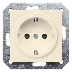Siemens DELTA i-system Schutzkontaktsteckdose 16A 250V Steckklemme Elektroweiß 70x70x4... SIEMENS-5UB1551 4001869051703 (Abb. 1)