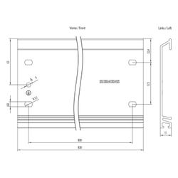 Siemens SIMATIC S7-300 Profilschiene Aluminium 830x122x2,5mm 6ES73901AJ300AA0... SIEMENS-6ES73901AJ300AA0 4025515061908 (Abb. 1)