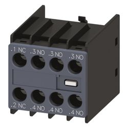 Siemens Hilfsschalterblock 3S+1Ö mit Schraubanschluss für Schütze S00/S0 3RH29111... SIEMENS-3RH29111HA31 4011209829350 (Abb. 1)
