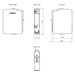 Siemens SIMATIC ET 200SP Digitales Eingangsmodul DI 8x24VDC 6ES71316BF010BA0... SIEMENS-6ES71316BF010BA0 4047623408598 (Abb. 1)