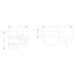 Siemens Verbindungsbaustein elektrisch und mechanisch für 3RV1.2 und 3RT101 AC/DC... SIEMENS-3RA19211DA00 4011209516502 (Abb. 1)