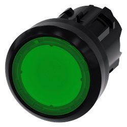 Siemens Drucktaster 3SU1001-0AB40-0AA0 beleuchtbar flach 22,3mm Grün Kunststo... SIEMENS-3SU10010AB400AA0 4011209955721 (Abb. 1)