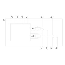 Siemens Netzüberwachungsrelais 3UG5616-1CR20 digital 2 Wechsler 120-690V 22,5x100... SIEMENS-3UG56161CR20 4047621099941 (Abb. 1)