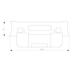 Siemens DELTA Glimmlampe berührungssicher 230V für Schalter und Taster 5TG7321... SIEMENS-5TG7321 4001869047515 (Abb. 1)