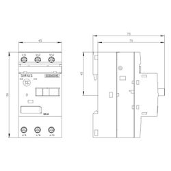Siemens Motorschutzschalter 3RV10111FA10 S00 3,5-5A Class10 Schraubanschluss 90x4... SIEMENS-3RV10111FA10 4011209263666 (Abb. 1)