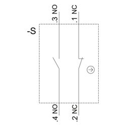 Siemens SIRIUS ACT Kontaktmodul 1S 1Ö Schraubanschluss Frontbefestigung 3SU14... SIEMENS-3SU14001AA101FA0 4011209950979 (Abb. 1)
