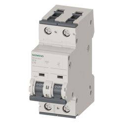 Siemens Leitungsschutzschalter 5SY42107 2-polig C 10A 400V 10kA Einbautiefe 70mm... SIEMENS-5SY42107 4001869181646 (Abb. 1)