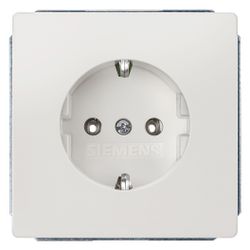 Siemens 5UB1853 DELTA style Schuko- ** Steckdose 10/16A 250V Abdeckpl. titan... SIEMENS-5UB1853 4001869219547 (Abb. 1)