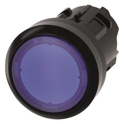 Siemens Leuchtdrucktaster 3SU1001-0AB50-0AA0 flach rund blau 22,3mm Kunststof... SIEMENS-3SU10010AB500AA0 4011209947139 (Abb. 1)