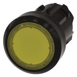 Siemens Drucktaster beleuchtet flach 22,3mm Gelb Kunststoff schwarz 3SU10010A... SIEMENS-3SU10010AB300AA0 4011209955714 (Abb. 1)