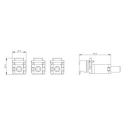 Siemens Rahmenklemme für 3VA1 100/160 3VA9153-0JA11... SIEMENS-3VA91530JA11 4042949007944 (Abb. 1)