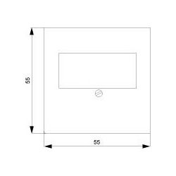 Siemens Abdeckplatte 55x55mm für TAE- und Lautsprecheranschlussdose 5TG2593-2... SIEMENS-5TG25932 4001869335896 (Abb. 1)