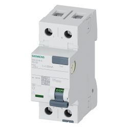 Siemens FI-Schutzschalter 5SV3314-6 Typ A 40A 30mA 2-polig 2TE 230V... SIEMENS-5SV33146 4001869429649 (Abb. 1)