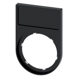 Siemens Schildträger flach abgerundet 29,8x44,8mm schwarz für Bezeichnungssch... SIEMENS-3SU19000AG100AA0 4011209959934 (Abb. 1)