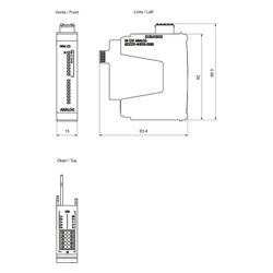 Siemens SIMATIC SB 1231 Analog-Eingabemodul 4 Eingänge 13 Bit 62x15x63mm 6ES7... SIEMENS-6ES72314HD500XB0 4034106035945 (Abb. 1)