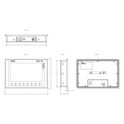 Siemens SIMATIC HMI KTP900 Basic Panel 9" TFT Touch/Tasten 800x480px IP65 6AV... SIEMENS-6AV21232JB030AX0 4034106029234 (Abb. 1)