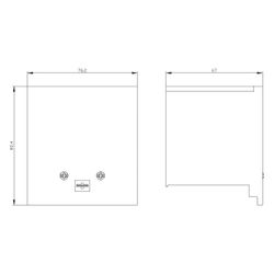 Siemens Klemmenabdeckung verlängert 3p für 3VA1 100/160 3VA91110WF30... SIEMENS-3VA91110WF30 4042949009436 (Abb. 1)