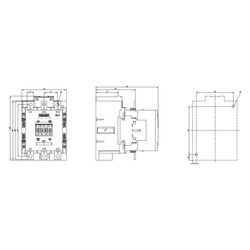 Siemens Schütz 3RT10566AP36 90kW 400V AC/DC 220-240V 2 Schließer 2 Öffner 120x172... SIEMENS-3RT10566AP36 4011209507531 (Abb. 1)