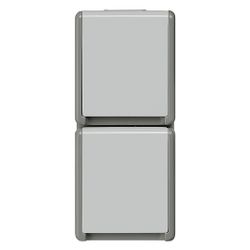 Siemens DELTA Flächenprogramm 2-fach Steckdose mit Klappdeckel IP44 16A 250V Kunststof... SIEMENS-5UB4723 4001869052069 (Abb. 1)