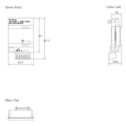Siemens SIMATIC S7-1200 Analogausgabe SB 1232 1AO 12 Bit 38x62x21mm 6ES72324H... SIEMENS-6ES72324HA300XB0 6940408100435 (Abb. 1)