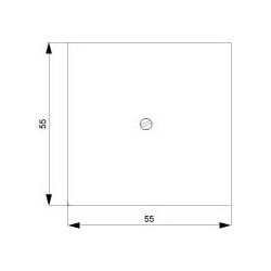 Siemens Blindplatte DELTA i-system 55x55mm Titanweiß glänzend inkl. Tragrahmen 5TG2558... SIEMENS-5TG2558 4001869045016 (Abb. 1)