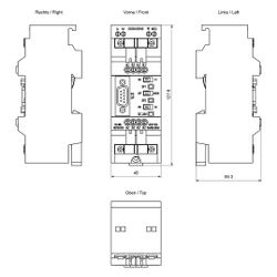 Siemens SIMATIC DP RS485 Repeater mit Potentialtrennung 128x45x59,3mm IP20 20... SIEMENS-6ES79720AA020XA0 4025515079620 (Abb. 1)