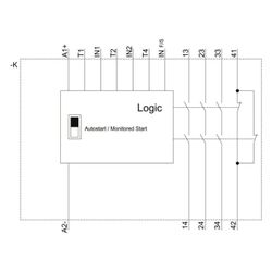 Siemens SIRIUS 3SK11111AW20 Sicherheitsschaltgerät Grundgerät 110-240V AC/DC 3 Au... SIEMENS-3SK11111AW20 4011209913516 (Abb. 1)