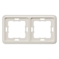 Siemens DELTA profil Rahmen 2-fach 151x80mm Titanweiß 5TG1812... SIEMENS-5TG1812 4001869041902 (Abb. 1)