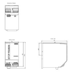 Siemens SITOP PSU8200 Stromversorgung 24V 20A 480W IP20 Schraubanschluss 125x... SIEMENS-6EP34368SB000AY0 4025515154440 (Abb. 1)