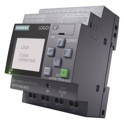 Siemens LOGO! 12/24RCE Logikmodul mit Display 8DE/4DA 10,8-28,8V DC 10A 90x71... SIEMENS-6ED10521MD080BA2 4034106034474 (Abb. 1)