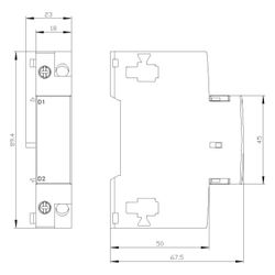 Siemens Unterspannungsauslöser 3RV2902-1AP0 230V AC Schraubanschluss für Leistungs... SIEMENS-3RV29021AP0 4011209737327 (Abb. 1)